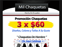 Tablet Screenshot of milchaquetas.com